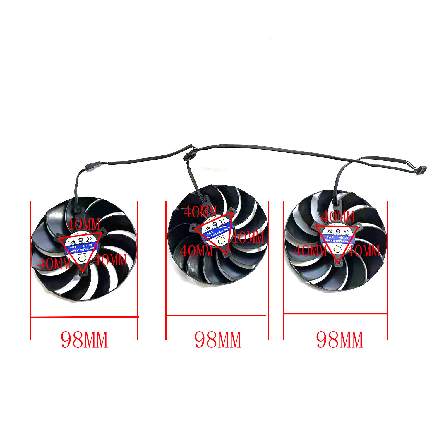 New Cooling Fan 4PIN 98MM CF10 - đánh giá và giá Rx 7800 Xt 16Gb