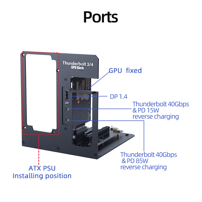 eGPU Thunderbolt 4/3 TB3/TB4 T - đánh giá và giá Gpu External Dock Egpu Thunderbolt 4