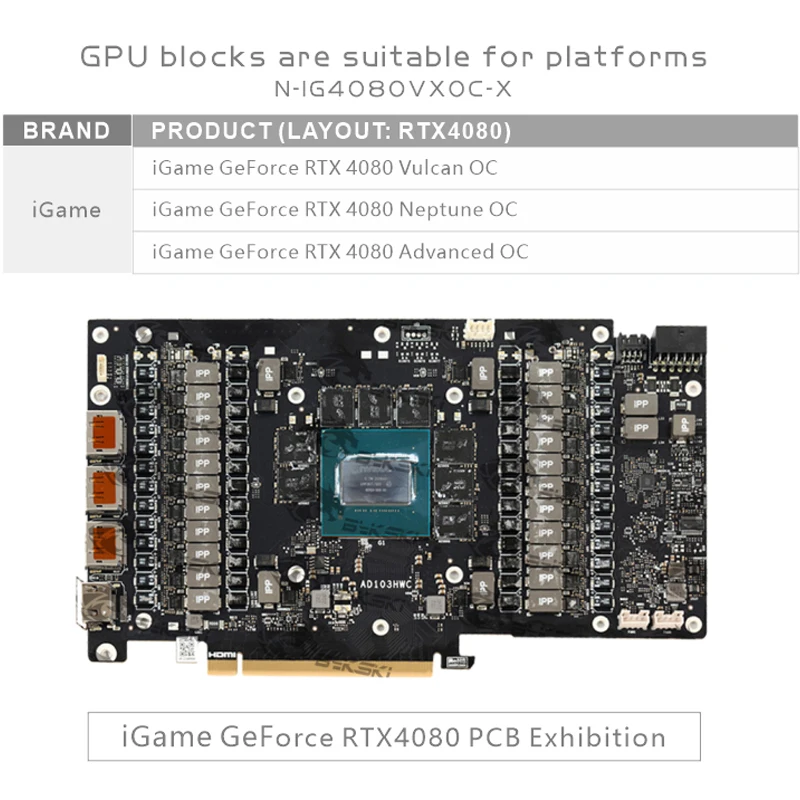 Bykski N-IG4080VXOC-X GPU Bloc - đánh giá và giá Rtx 4080 Water Cooling Block