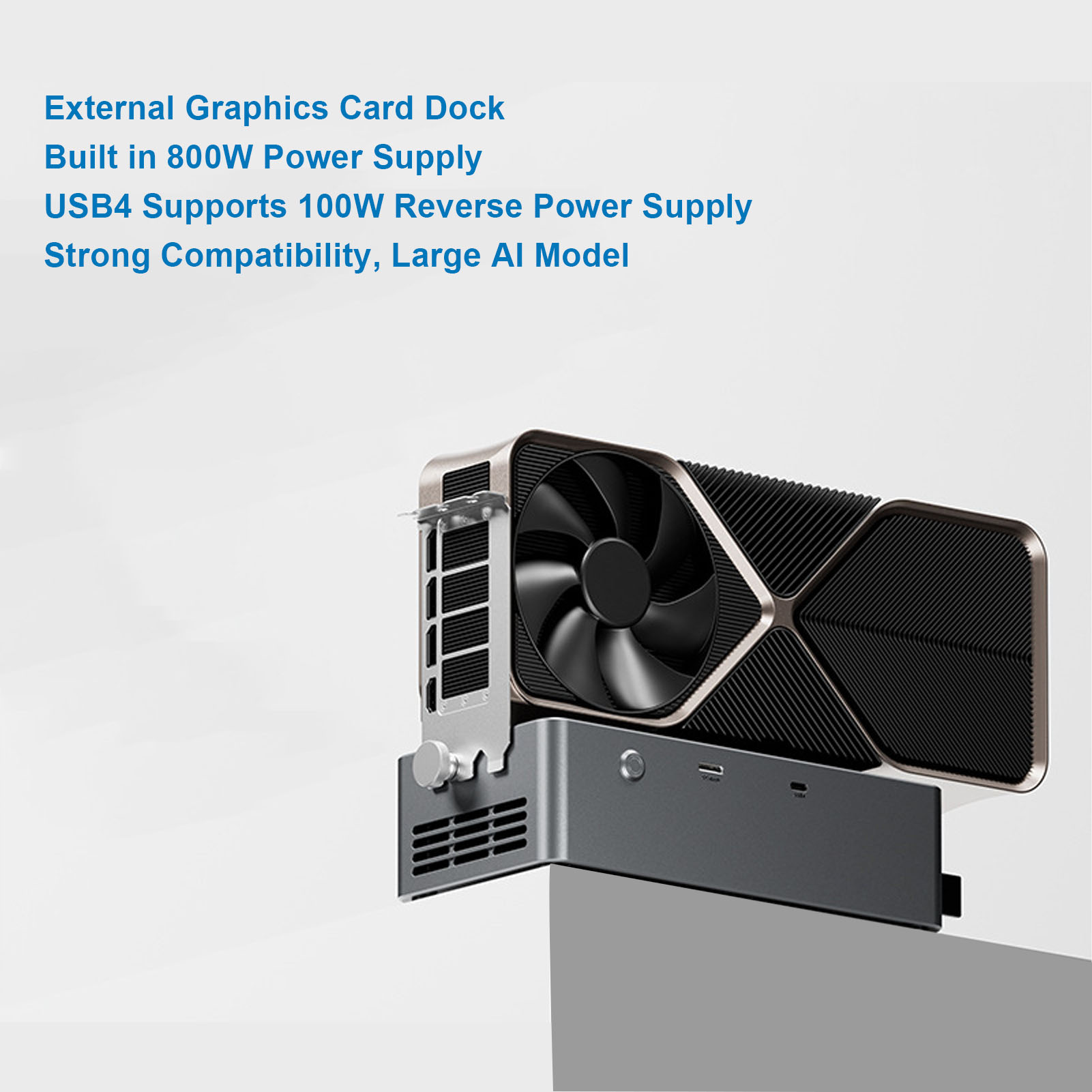 EGPU Docking Station with 800W - đánh giá và giá Oculink Gpu Dock Station
