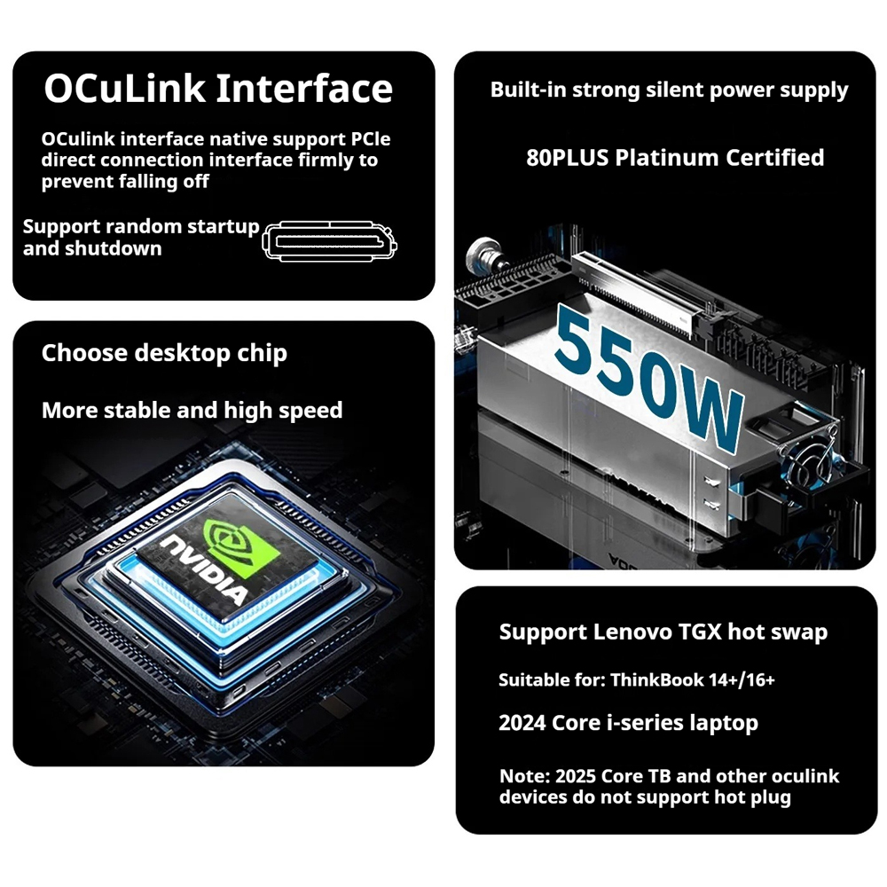 V100A eGPU Dock OCuLink Thunde - đánh giá và giá Oculink Gpu Dock Station