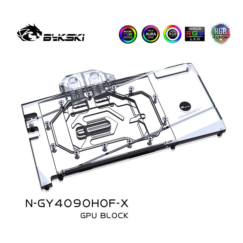 Bykski N-GY4090HOF-X GPU Block - đánh giá và giá Rtx 4090 Water Block Full Cover