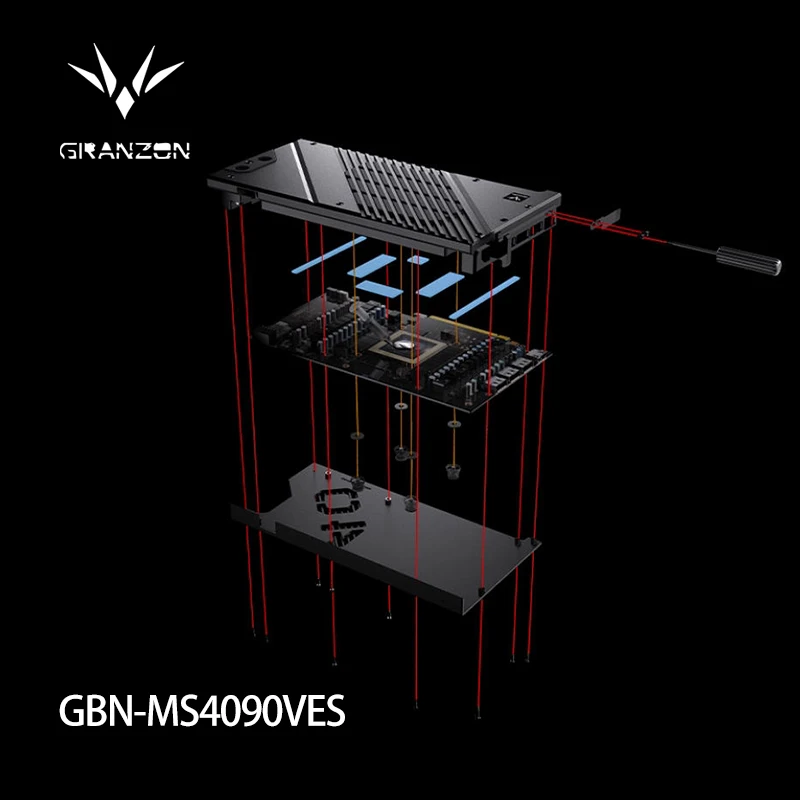 Granzon  GBN-MS4090VES，GPU Wat - đánh giá và giá Rtx 4090 Water Block Full Cover
