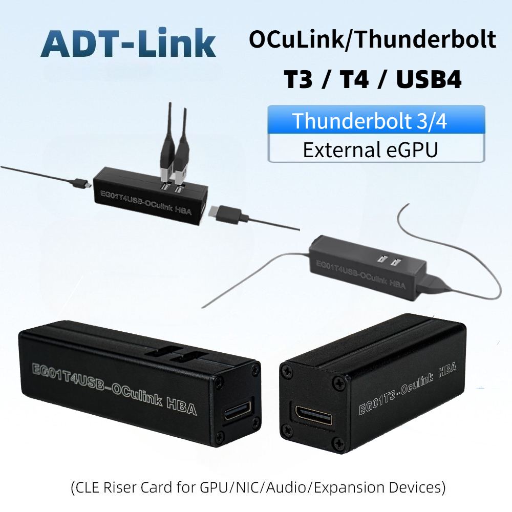 T3 / T4 OCuLink Thunderbolt 4  - đánh giá và giá Gpu External Dock Egpu Thunderbolt 4