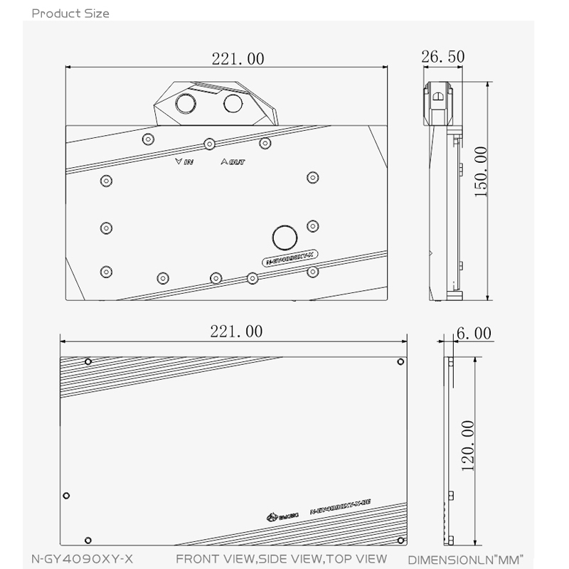 Bykski N-GY4090XY-X GPU Block  - đánh giá và giá Rtx 4090 Water Block Full Cover