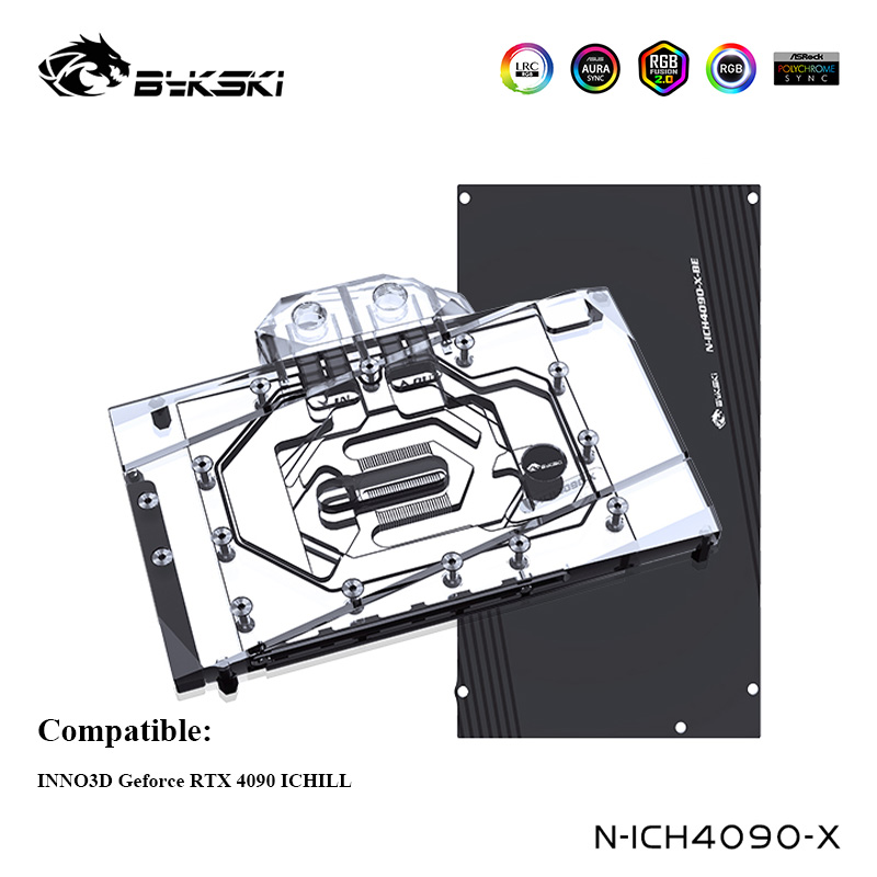 Bykski Water Cooler Use For IN - đánh giá và giá Rtx 4090 Water Block Full Cover