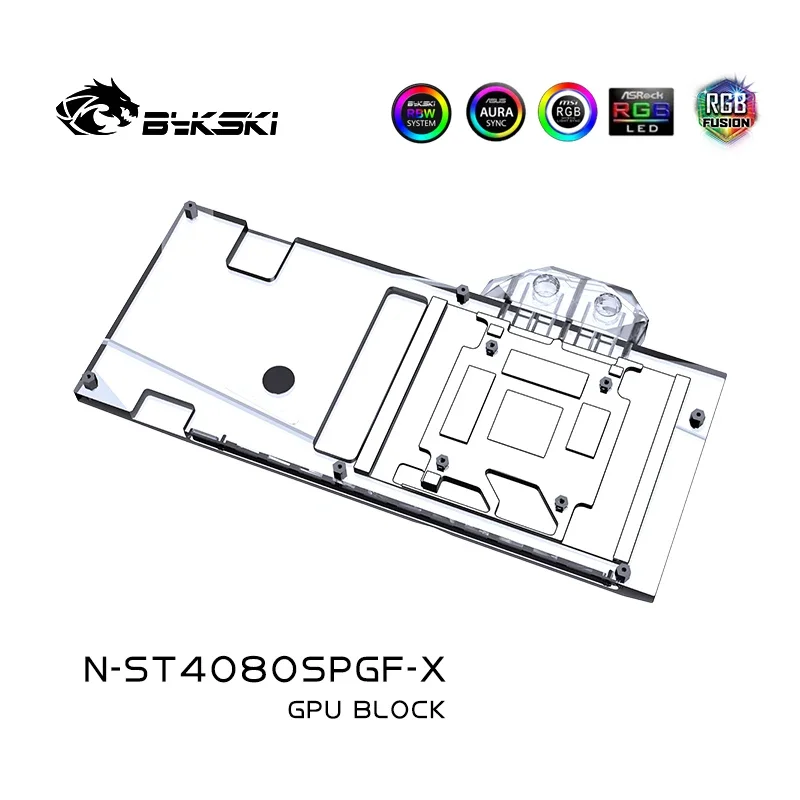 Bykski N-ST4080SPGF-X GPU Bloc - đánh giá và giá Rtx 4080 Super 16Gb